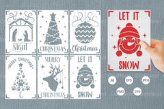 Christmas Card Papercut SVG Bundle - CraftNest - Digital Crafting and Art