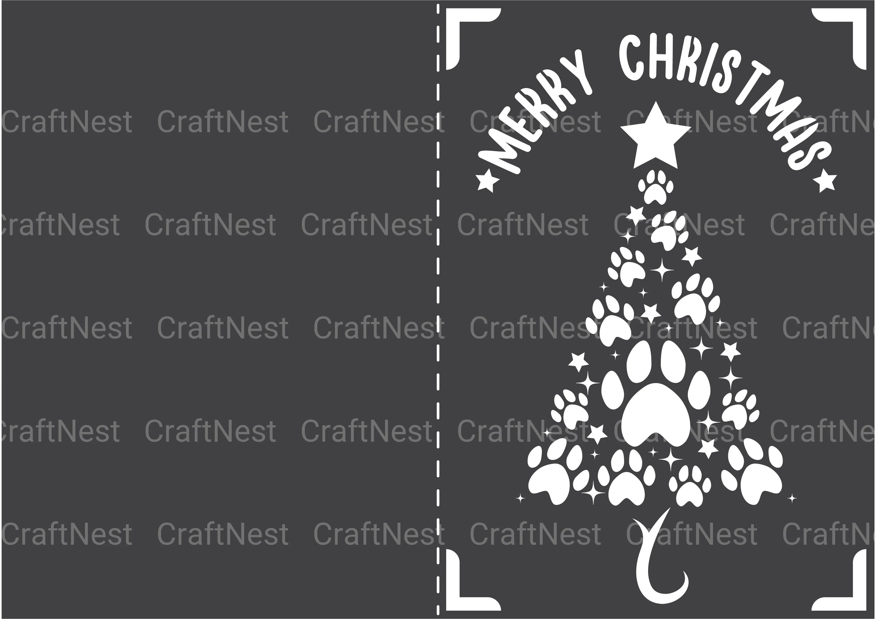 Christmas Card Papercut SVG Bundle - CraftNest - Digital Crafting and Art