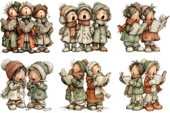 Christmas Carol Clipart Bundle - CraftNest - Digital Crafting and Art