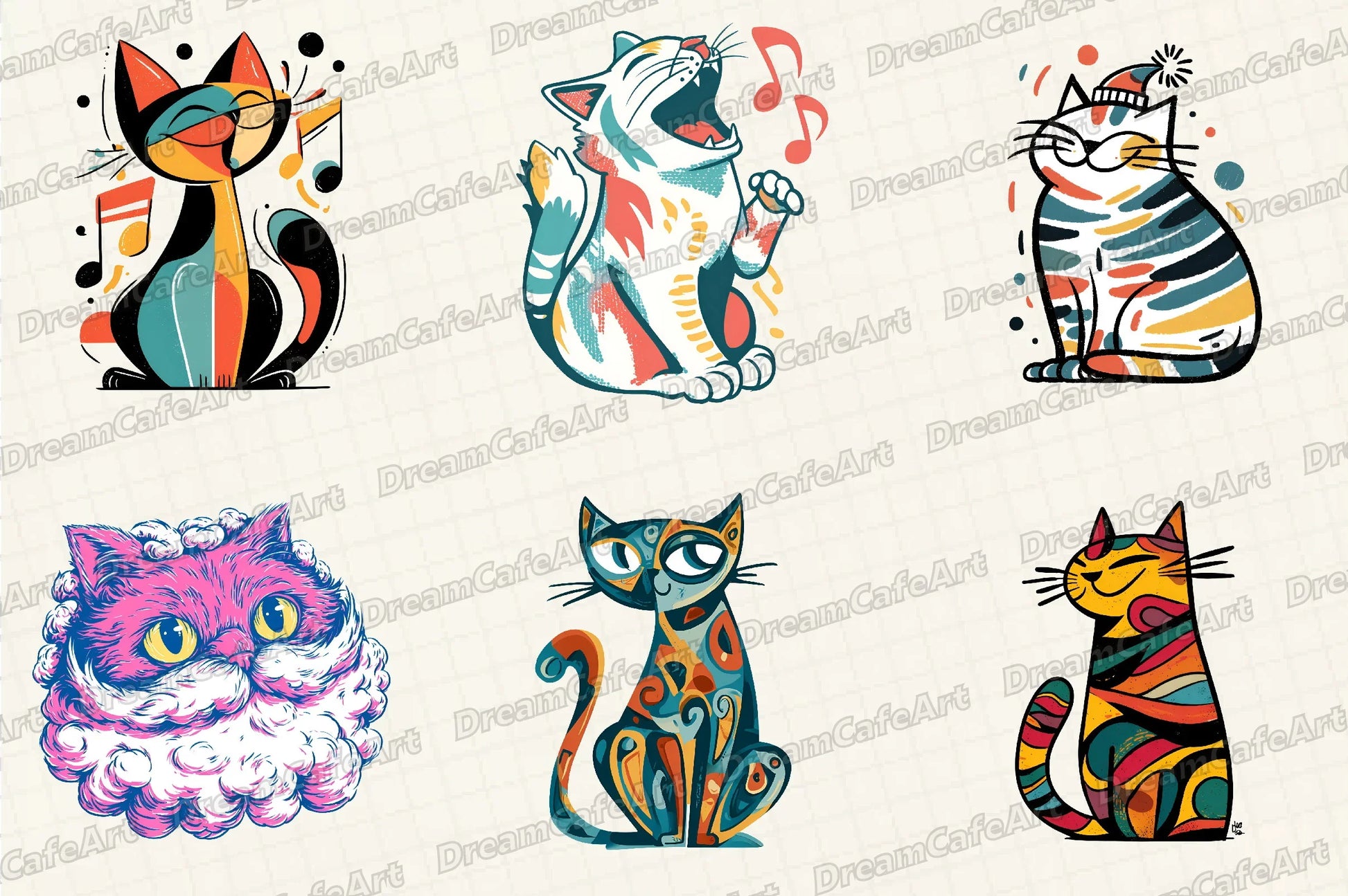 Christmas Cat Clipart Bundle - CraftNest - Digital Crafting and Art