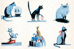 Christmas Cats Holiday Clipart Bundle - CraftNest - Digital Crafting and Art