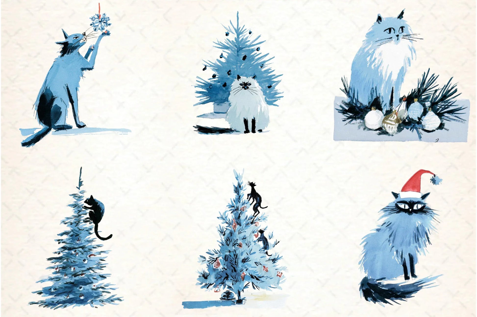 Christmas Cats Holiday Clipart Bundle - CraftNest - Digital Crafting and Art