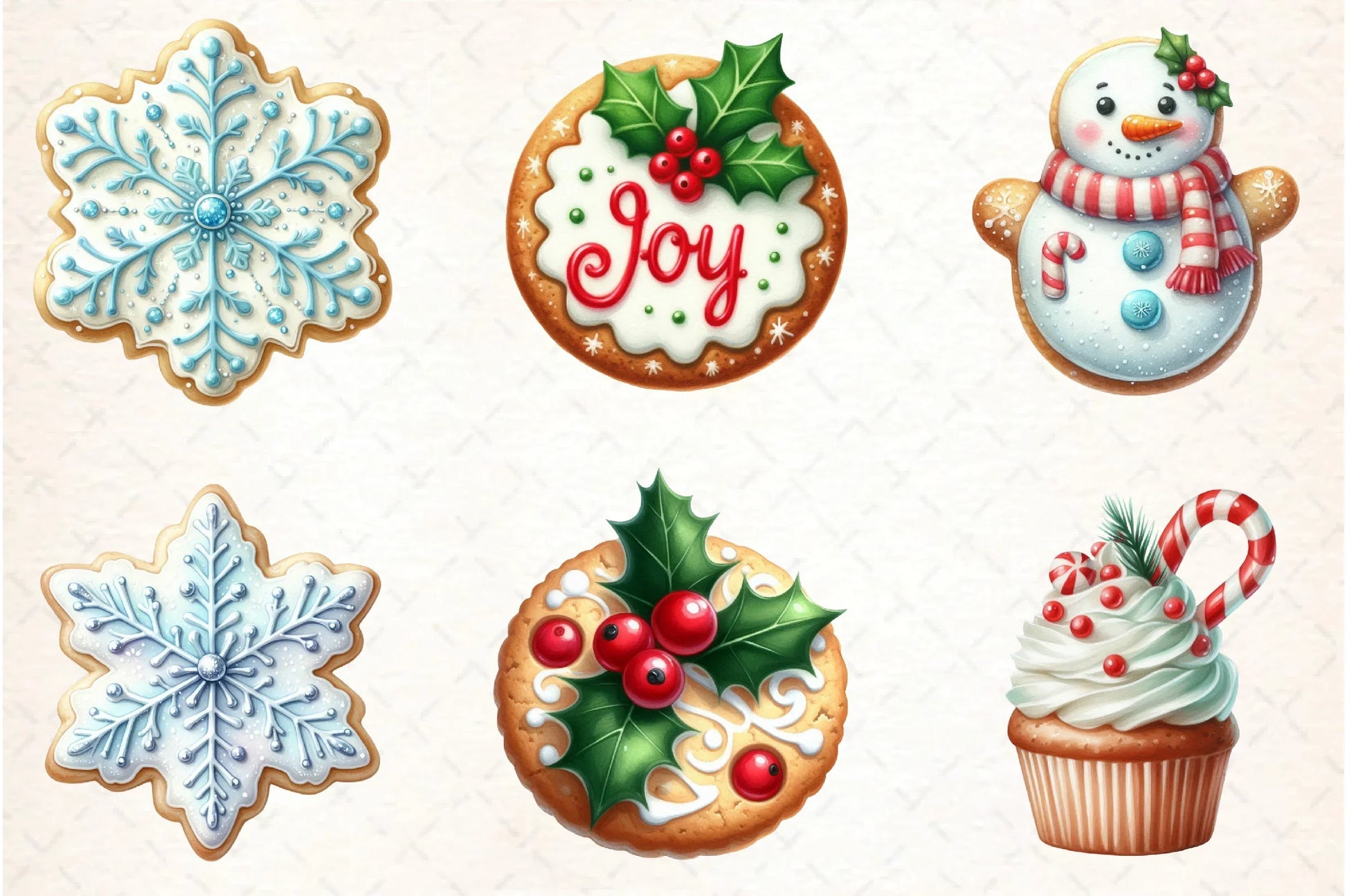 Christmas Cookies & Cupcakes Clipart Bundle - CraftNest - Digital Crafting and Art