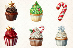 Christmas Cookies & Cupcakes Clipart Bundle - CraftNest - Digital Crafting and Art