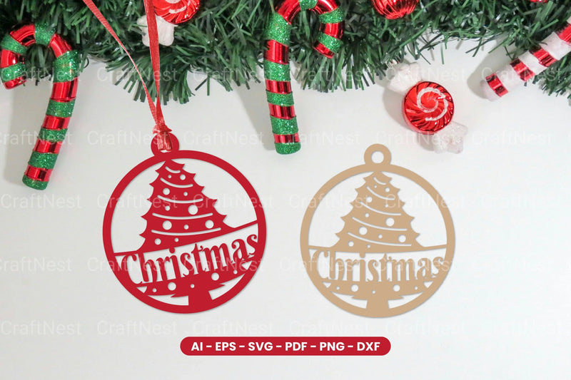 Christmas Decoration Ball Laser Cut SVG Bundle - CraftNest - Digital Crafting and Art