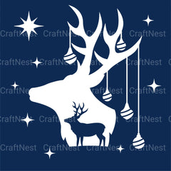 Christmas Deer 3D Layered Papercut Clipart Bundle - CraftNest - Digital Crafting and Art