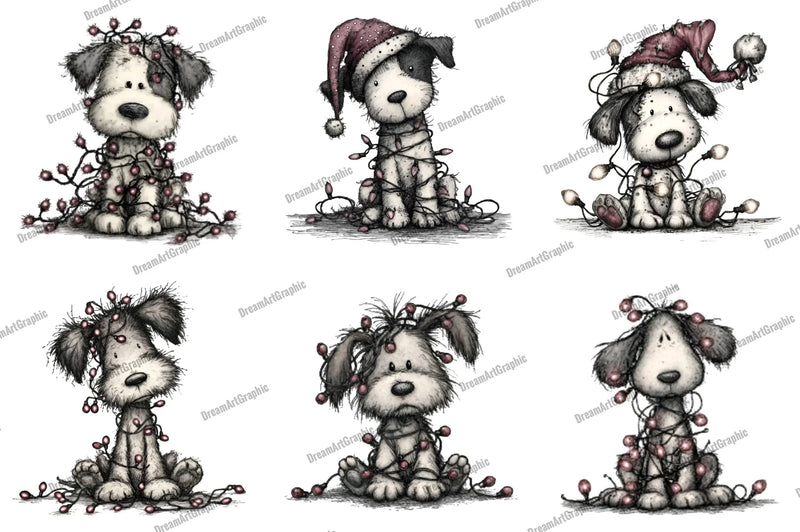 Christmas Dog Clipart Bundle - CraftNest - Digital Crafting and Art