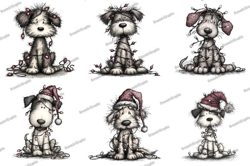 Christmas Dog Clipart Bundle - CraftNest - Digital Crafting and Art