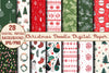 Christmas Doodle Digital Paper Design