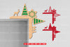 Christmas Door Corner Laser Cut SVG Bundle - Clipart Collection