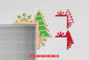 Christmas Door Corner Laser Cut SVG Bundle - Clipart Bundle