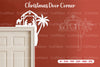 Christmas Door Corner Laser Cut SVG Clipart Bundle