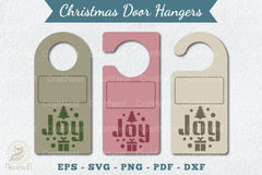 Christmas Door Hangers Set Template Bundle - CraftNest - Digital Crafting and Art