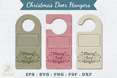 Christmas Door Hangers Set Clipart Bundle - CraftNest - Digital Crafting and Art