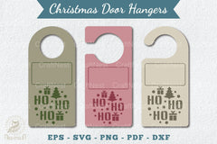 Christmas Door Hangers Set Template Bundle - CraftNest - Digital Crafting and Art