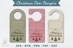 Christmas Door Hangers Set Template Clipart Bundle - CraftNest - Digital Crafting and Art