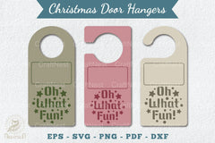 Christmas Door Hangers Set Clipart Bundle - CraftNest - Digital Crafting and Art