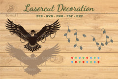 Christmas Eagle Laser Cut Decoration Clipart Bundle - CraftNest - Digital Crafting and Art