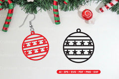 Christmas Earring Lasercut SVG Bundle - CraftNest - Digital Crafting and Art