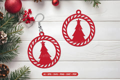 Christmas Earring Lasercut SVG Bundle - CraftNest - Digital Crafting and Art