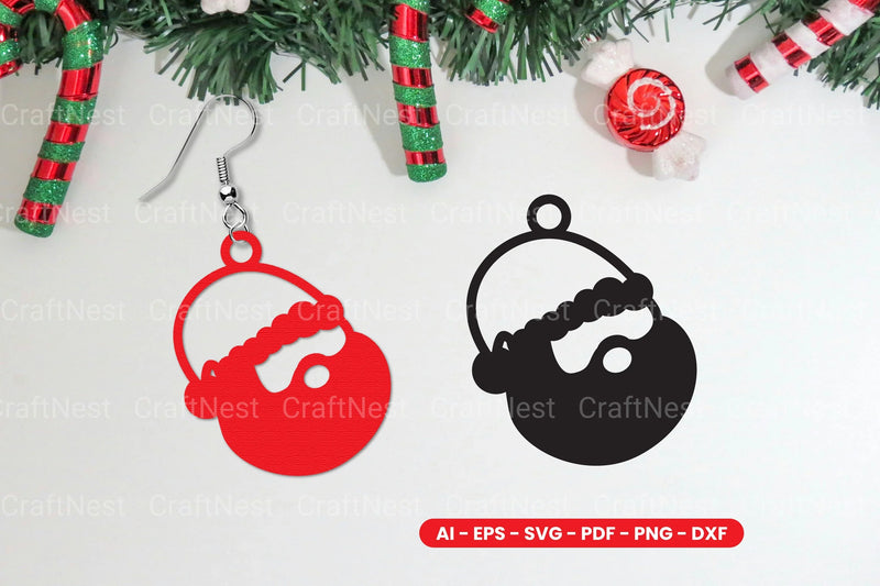 Christmas Earring Lasercut SVG Bundle - CraftNest - Digital Crafting and Art