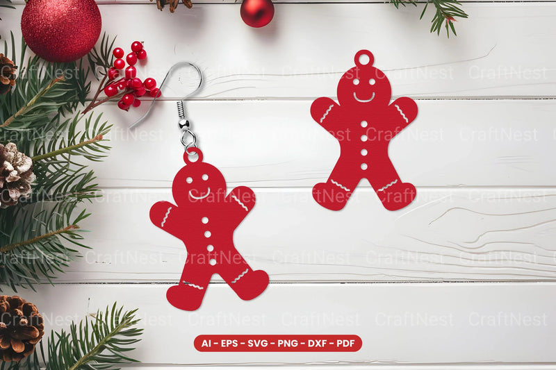 Christmas Earrings Laser Cut SVG Bundle - CraftNest - Digital Crafting and Art