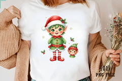 Christmas Elf Clipart Bundle: Cute Festive Set - CraftNest - Digital Crafting and Art
