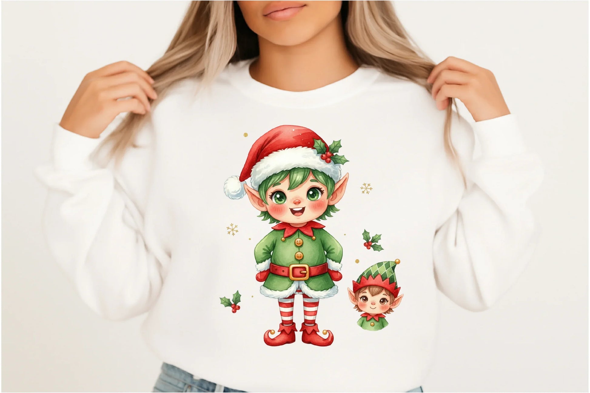 Christmas Elf Clipart Bundle: Cute Festive Set - CraftNest - Digital Crafting and Art