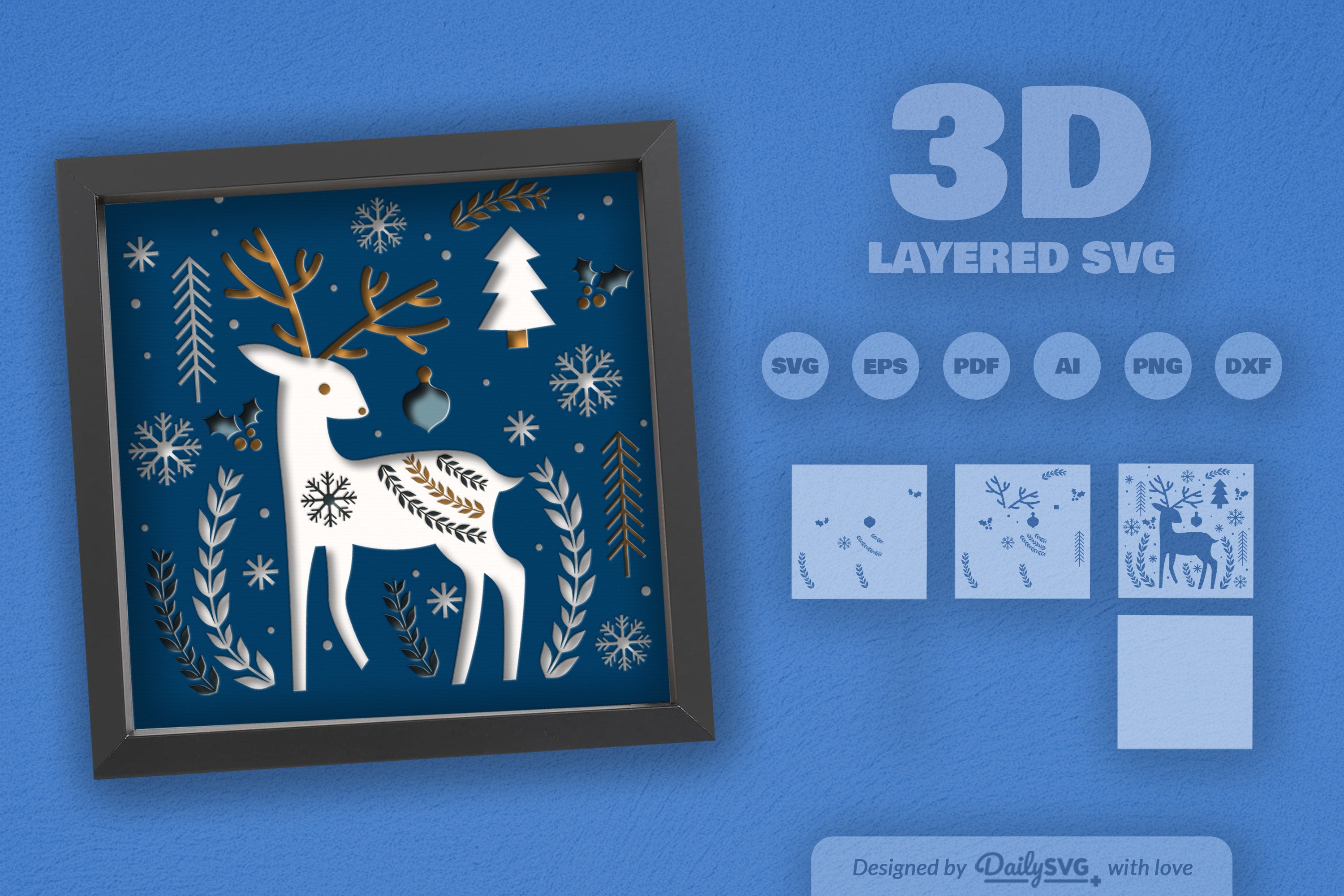 Christmas Folk Art Papercut SVG Bundle 2024 1