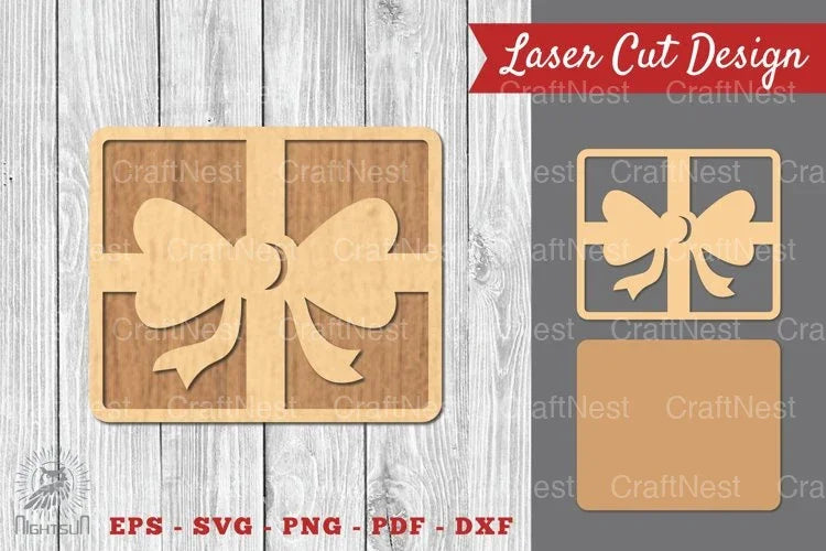 Christmas Gift Box Laser Cut Decoration Clipart Bundle - CraftNest - Digital Crafting and Art