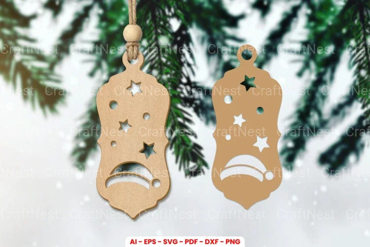Christmas Gift Tag Laser Cut SVG Bundle - Clipart Bundle - CraftNest - Digital Crafting and Art