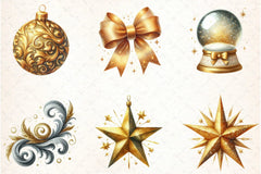 Christmas Glitter & Shimmer Clipart Bundle - CraftNest - Digital Crafting and Art