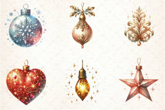 Christmas Glitter & Shimmer Clipart Bundle - CraftNest - Digital Crafting and Art