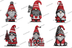 Christmas Gnome Embroidery Design Bundle - CraftNest - Digital Crafting and Art