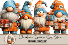 Christmas Gnome Gift Box Clipart Bundle - CraftNest - Digital Crafting and Art