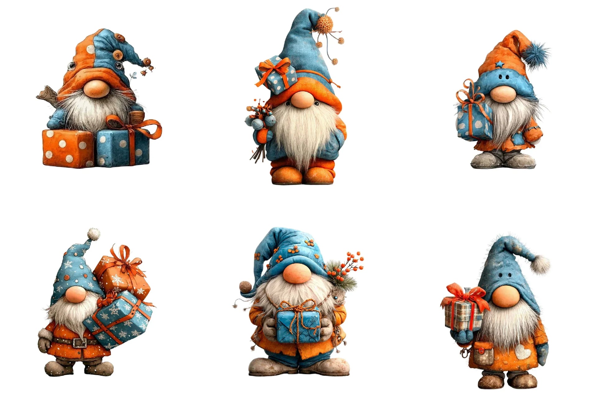 Christmas Gnome Gift Box Clipart Bundle - CraftNest - Digital Crafting and Art