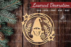 Christmas Gnome Laser Cut Round Clipart Bundle - CraftNest - Digital Crafting and Art