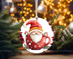 Christmas Gnome Ornament Clipart Bundle - CraftNest - Digital Crafting and Art