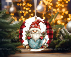 Christmas Gnome Ornament Clipart Bundle - CraftNest - Digital Crafting and Art