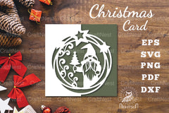Christmas Gnome Papercut Card Clipart Bundle - CraftNest - Digital Crafting and Art