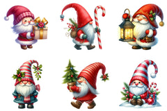 Christmas Gnomes Clipart Bundle - CraftNest - Digital Crafting and Art