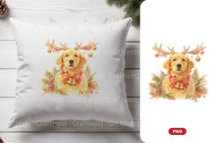 Christmas Golden Retriever Clipart Bundle - CraftNest - Digital Crafting and Art