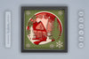 Christmas House Papercut SVG Bundle