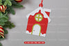 Christmas House Ornament Laser Cut SVG Bundle - Clipart Collection