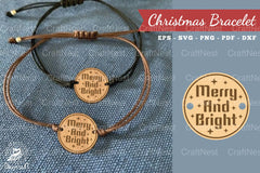 Christmas Laser Cut Bracelet SVG Bundle - CraftNest - Digital Crafting and Art
