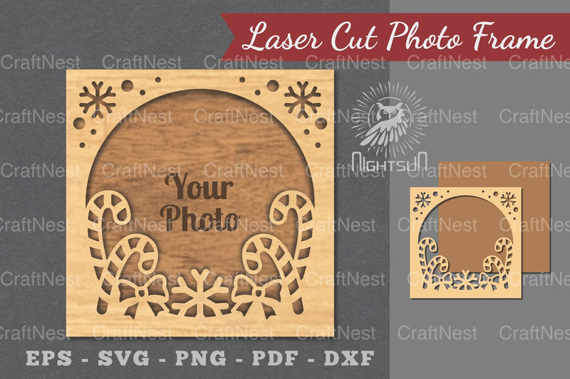 Christmas Laser Cut Photo Frame Clipart Bundle - CraftNest - Digital Crafting and Art