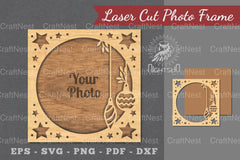 Christmas Laser Cut Photo Frame Clipart Bundle - CraftNest - Digital Crafting and Art