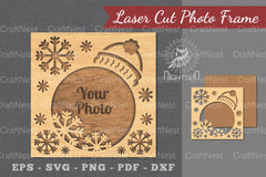 Christmas Laser Cut Photo Frame Clipart Bundle - CraftNest - Digital Crafting and Art