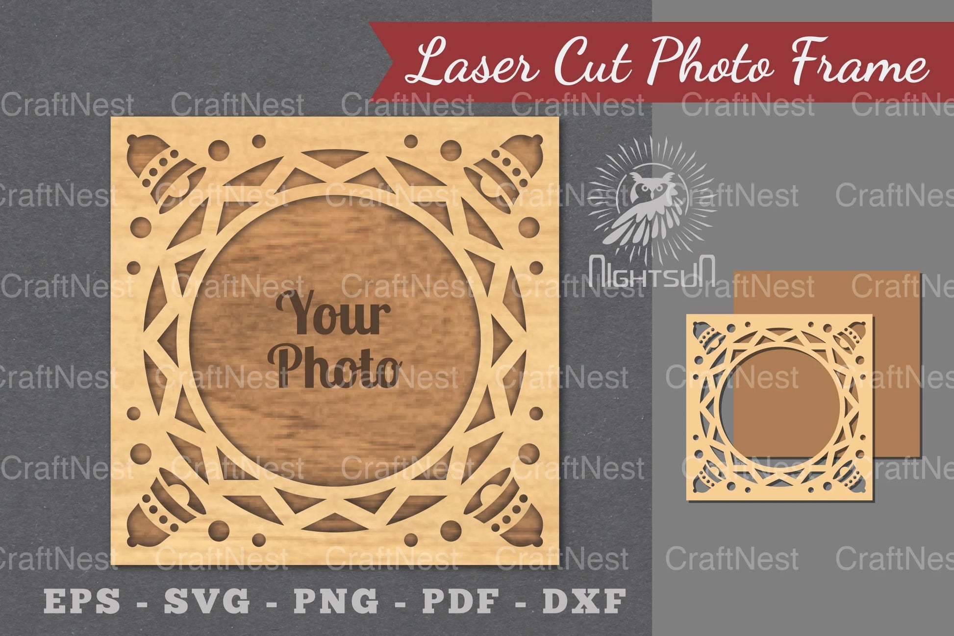 Christmas Laser Cut Photo Frame Clipart Bundle - CraftNest - Digital Crafting and Art