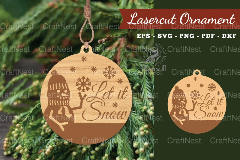 Christmas Laser Cut Ornament Clipart Bundle - CraftNest - Digital Crafting and Art